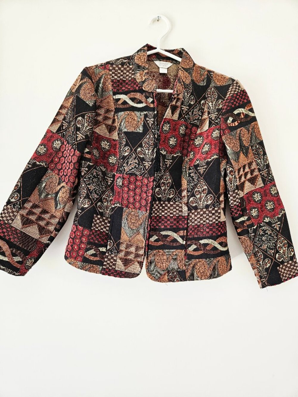 Christopher & Banks Patchwork Textured Jacket Size Petite S